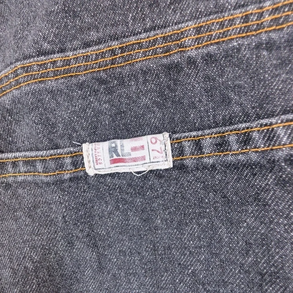 Vintage‎ Polo Jeans Company Ralph Lauren Carpenter Shorts Size 33 Black Denim